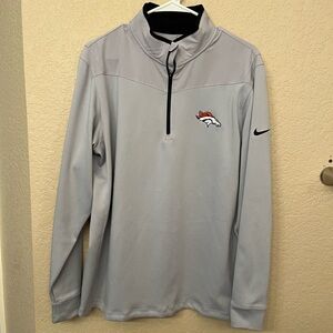 Men’s Nike Dri Fit Denver Broncos Quarter Zip Pullover Golf Jacket